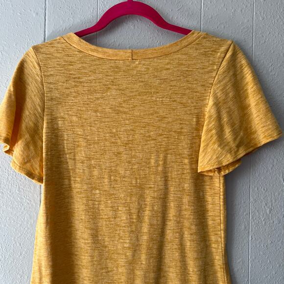 Mikarose Women Top XS Y2K Flutter Sleeve Relaxed Casual Girl Capsule Minimalist - Picture 7 of 11